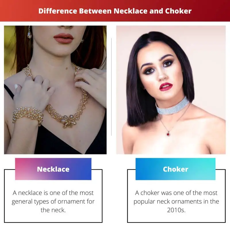 Unterschied zwischen Halskette und Choker