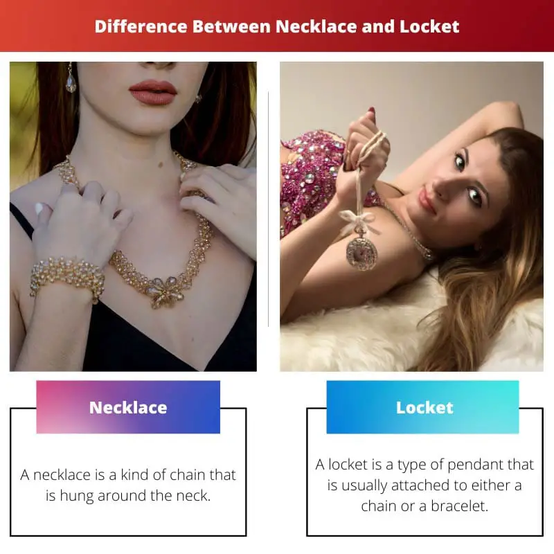 Разница между ожерельем и медальоном