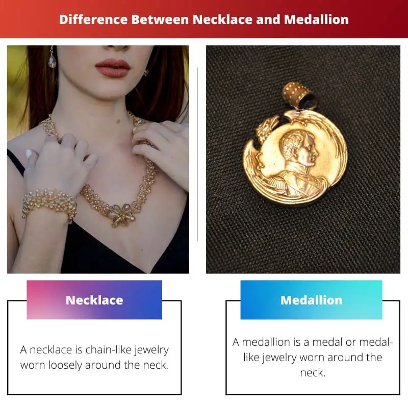 Rozdíl mezi náhrdelníkem a medailonem