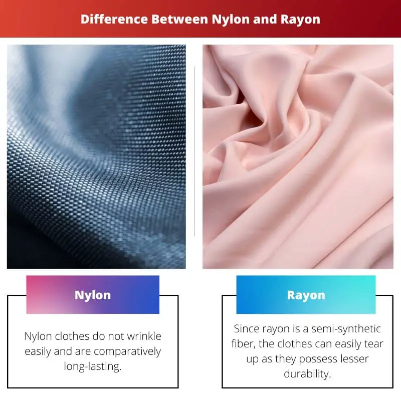 Différence entre le nylon et la rayonne