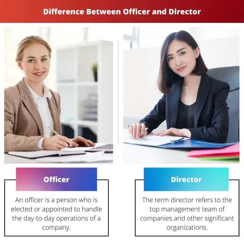 Разница между офицером и директором