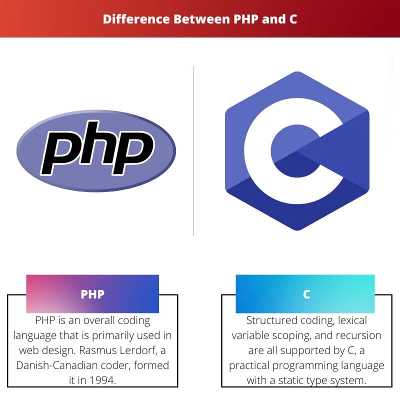 Verschil tussen PHP en C