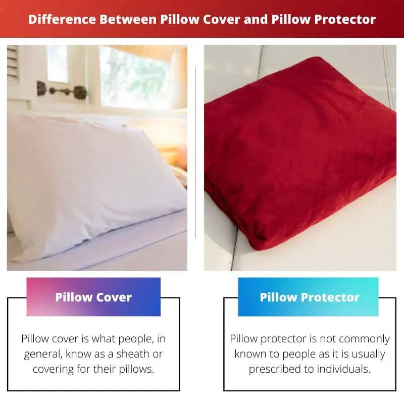 Difference Between Pillow Cover and Pillow Protector