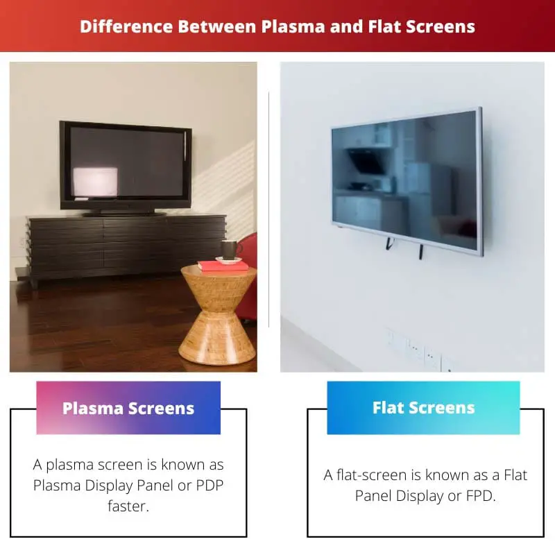 Difference Between Plasma and Flat Screens