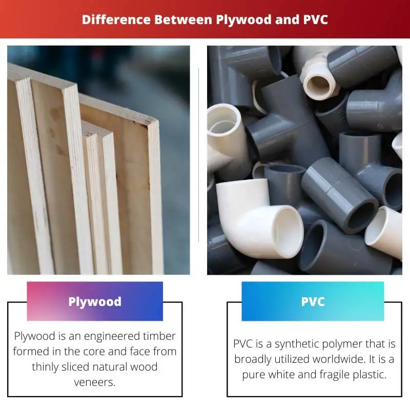 Diferença entre compensado e PVC