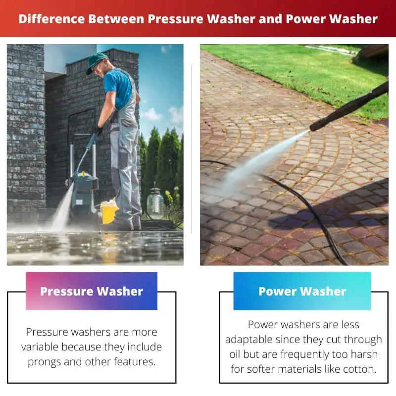 Difference Between Pressure Washer and Power Washer
