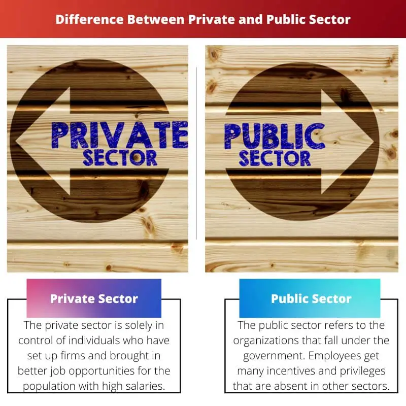 Diferencia entre el sector público y privado