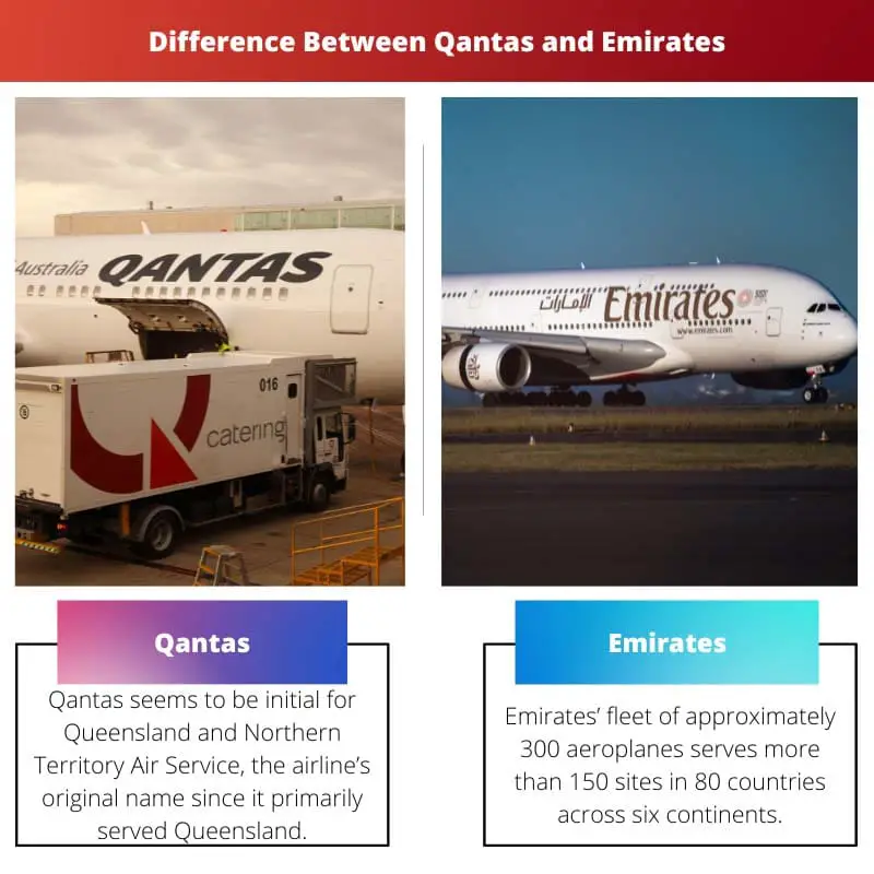Sự khác biệt giữa Qantas và Emirates