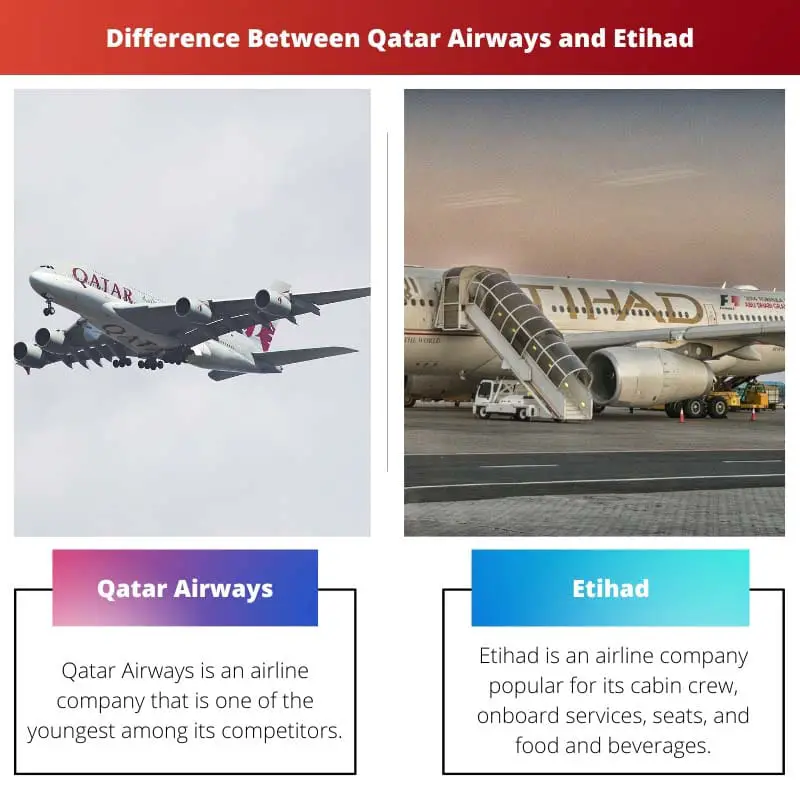 Difference Between Qatar Airways and Etihad