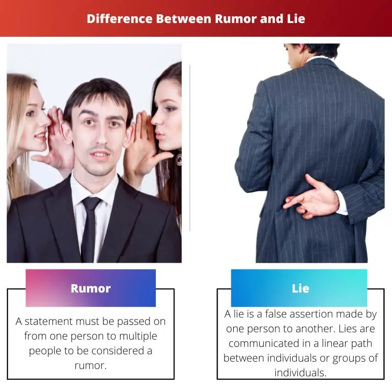 Difference Between Rumor and Lie