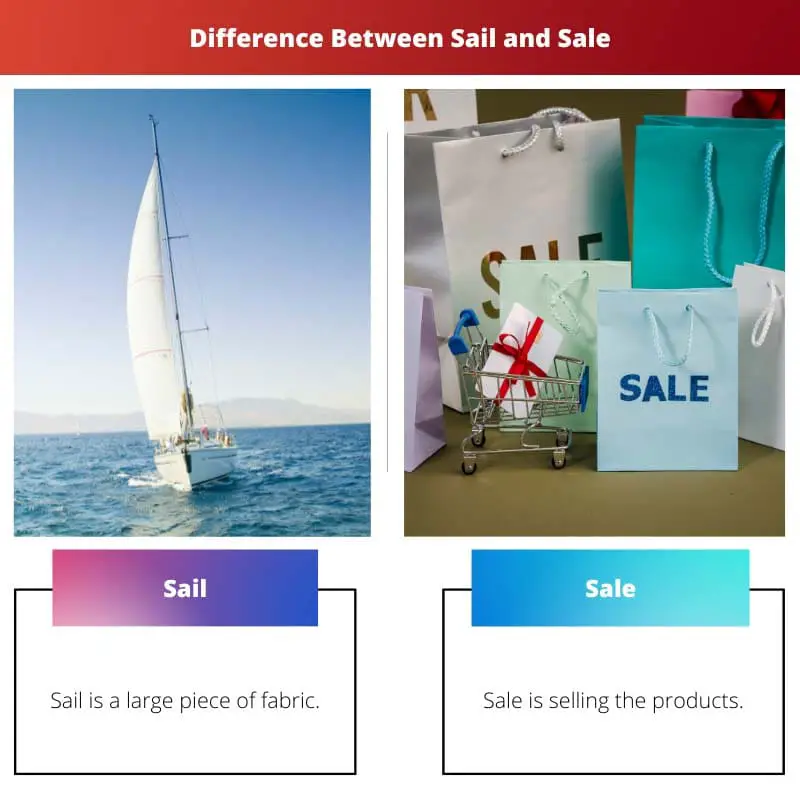 Unterschied zwischen Segeln und Verkauf