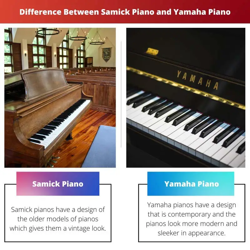 Difference Between Samick Piano and Yamaha Piano
