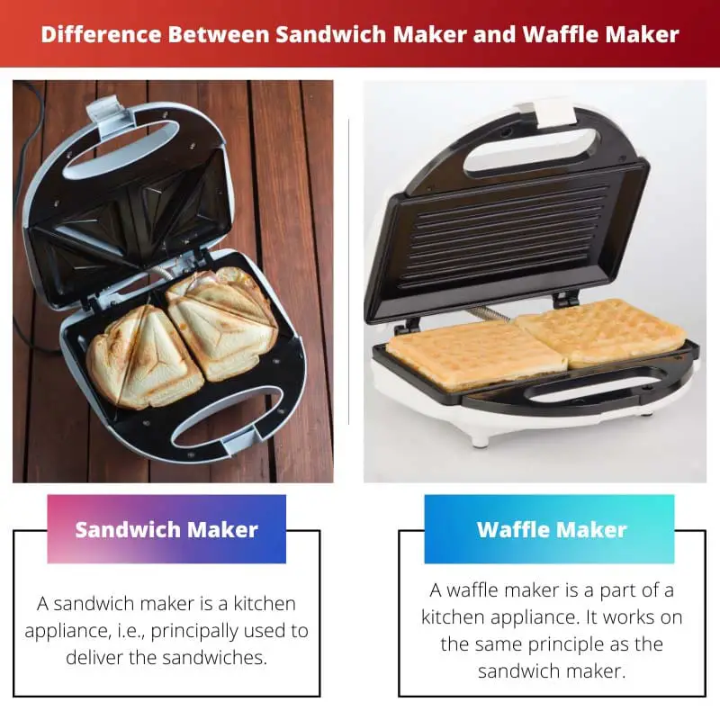 Perbedaan Antara Pembuat Sandwich dan Pembuat Waffle