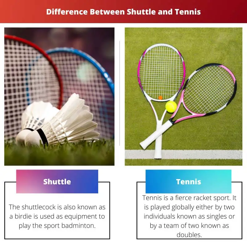 Perbedaan Antara Shuttle dan Tenis