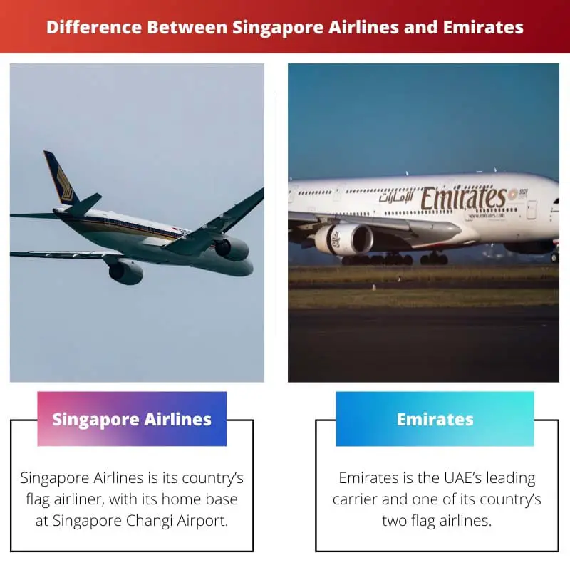 Difference Between Singapore Airlines and Emirates