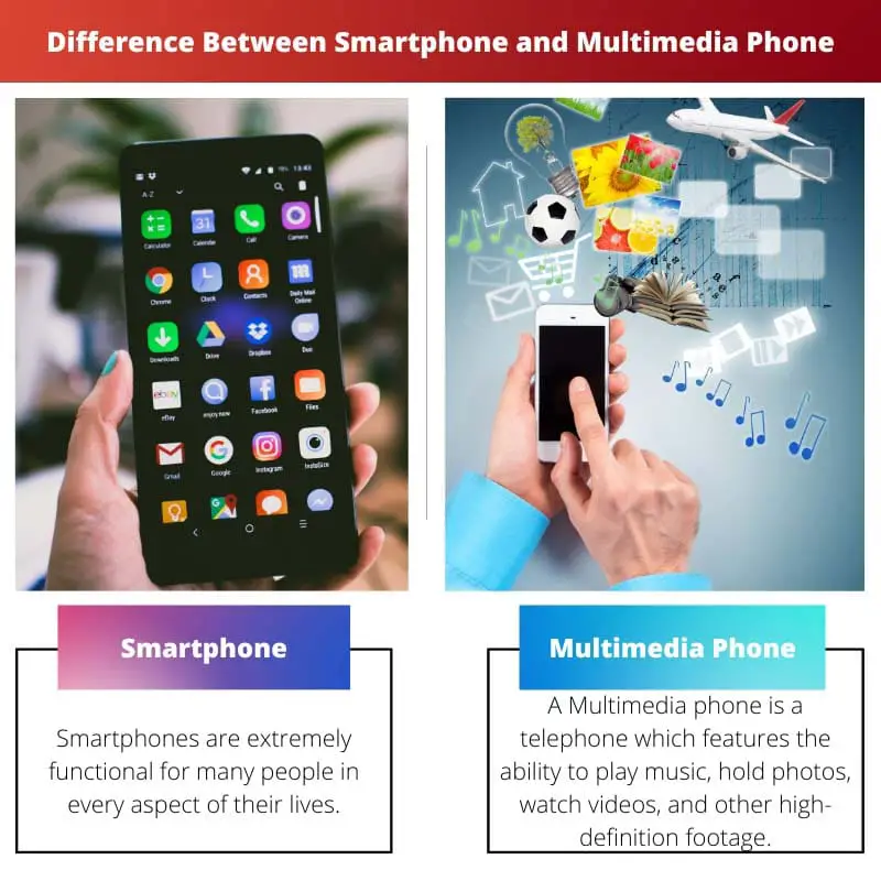 Difference Between Smartphone and Multimedia Phone