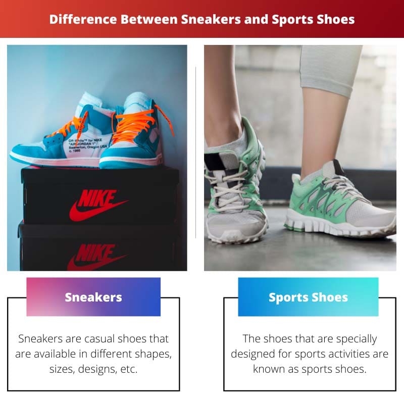 الفرق بين أحذية رياضية وأحذية رياضية