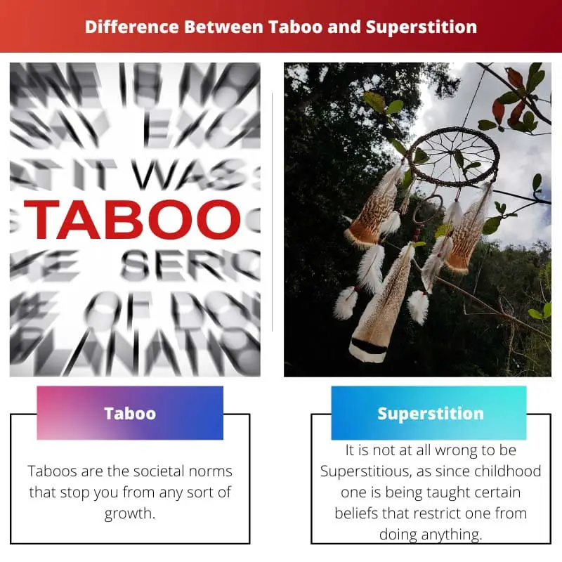 Difference Between Taboo and Superstition