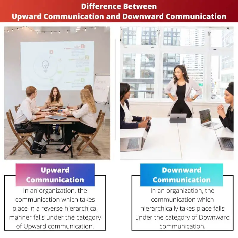 ความแตกต่างระหว่างการสื่อสารขึ้นและการสื่อสารลง