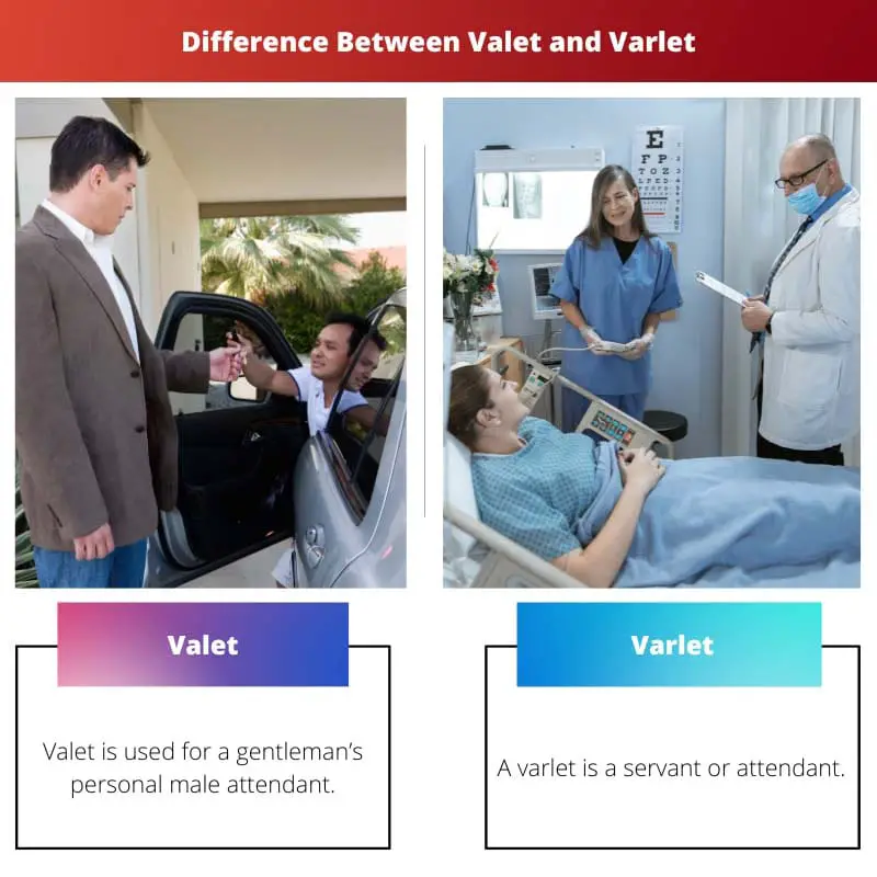 Verschil tussen Valet en Varlet