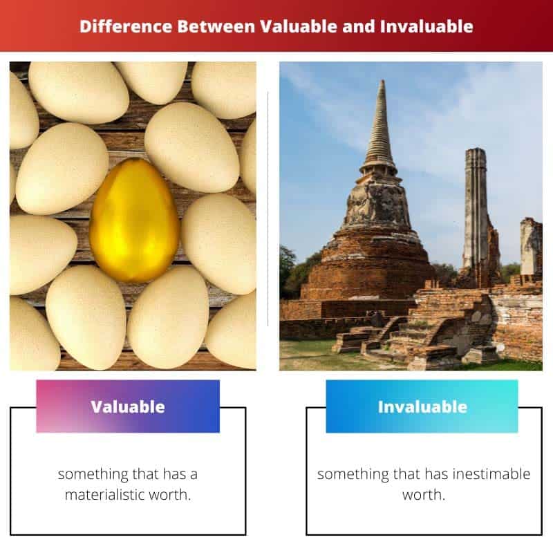 Valuable Vs Invaluable Difference And Comparison