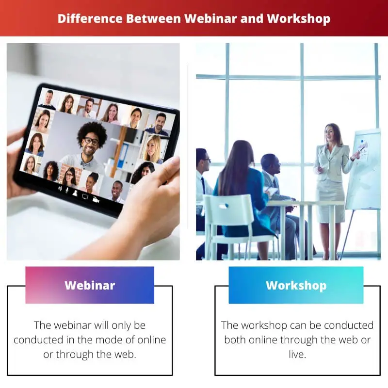 Differenza tra webinar e workshop