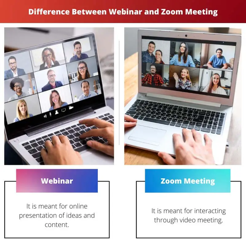 Difference Between Webinar and Zoom Meeting
