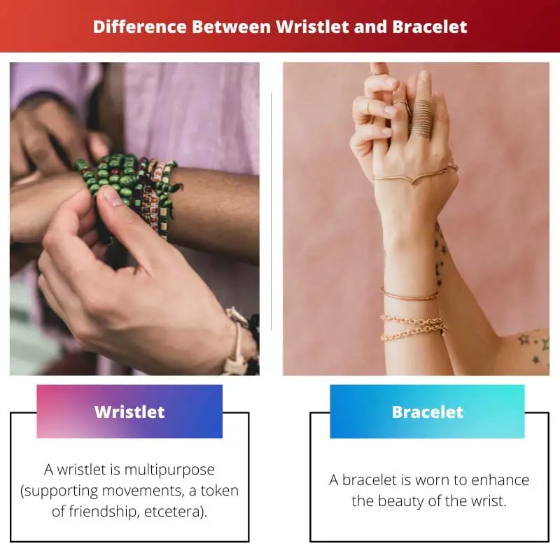 Difference Between Wristlet and Bracelet