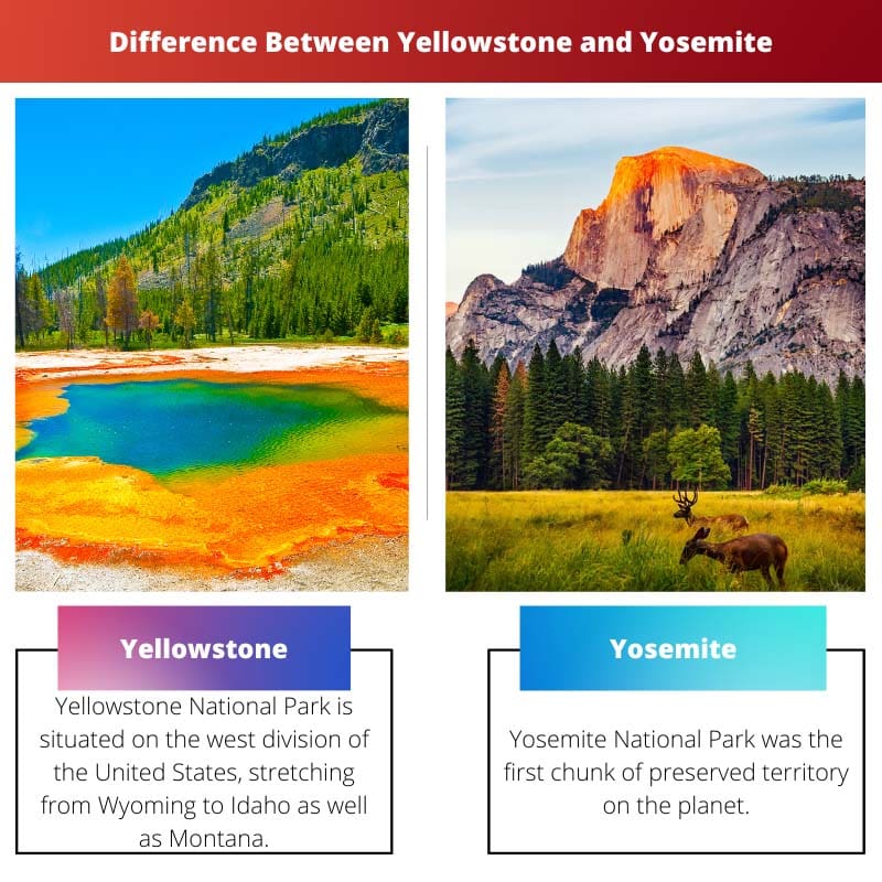 Difference Between Yellowstone and Yosemite