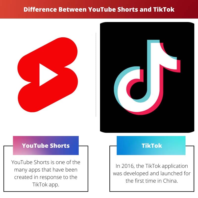 YouTube Shorts 和 TikTok 之间的区别