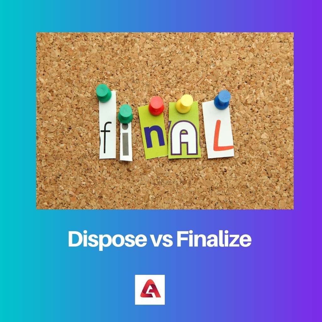 Dispose vs Finalize