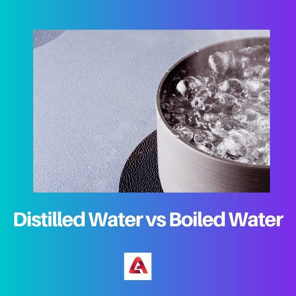 Gedestilleerd water versus gekookt water