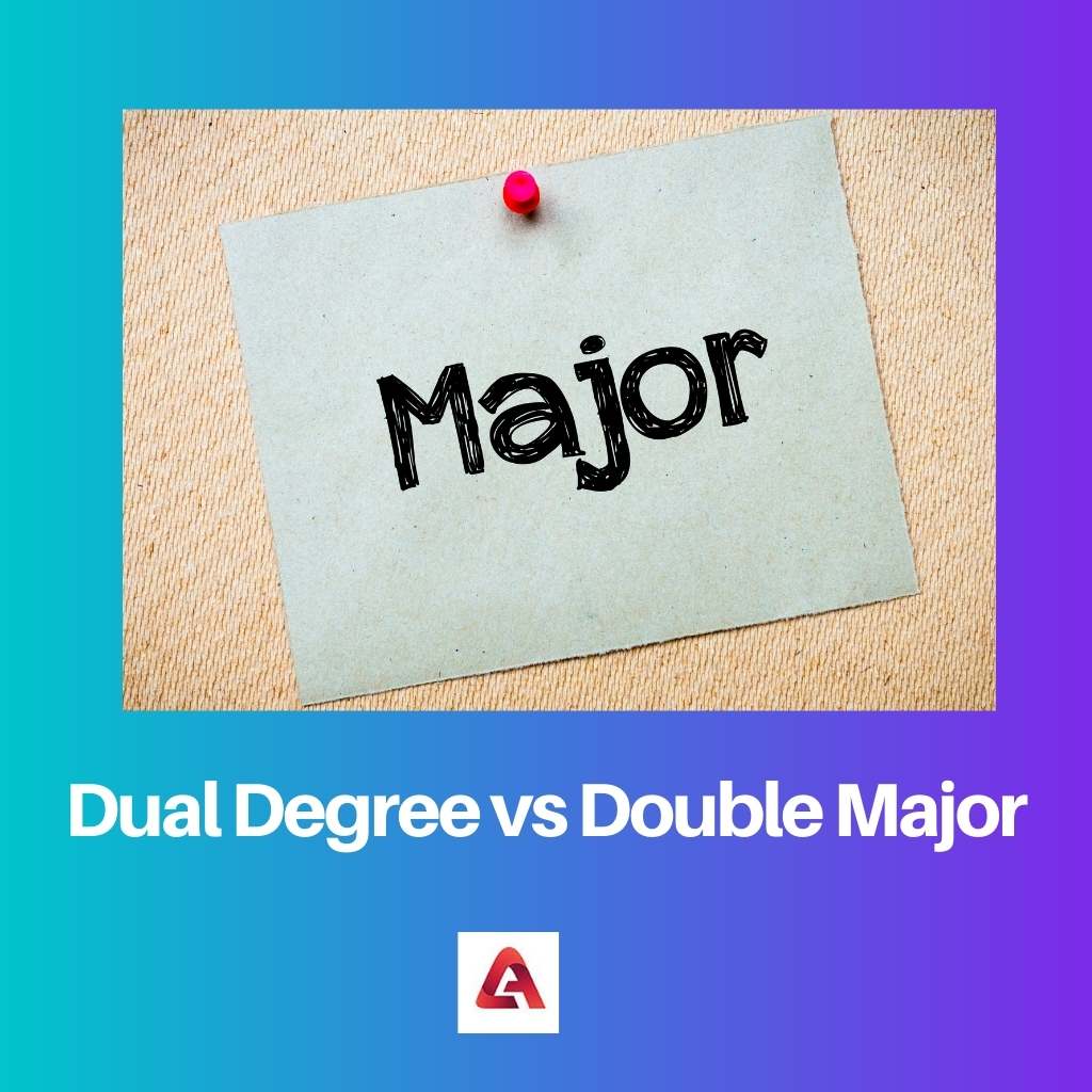 Double diplôme vs double majeure