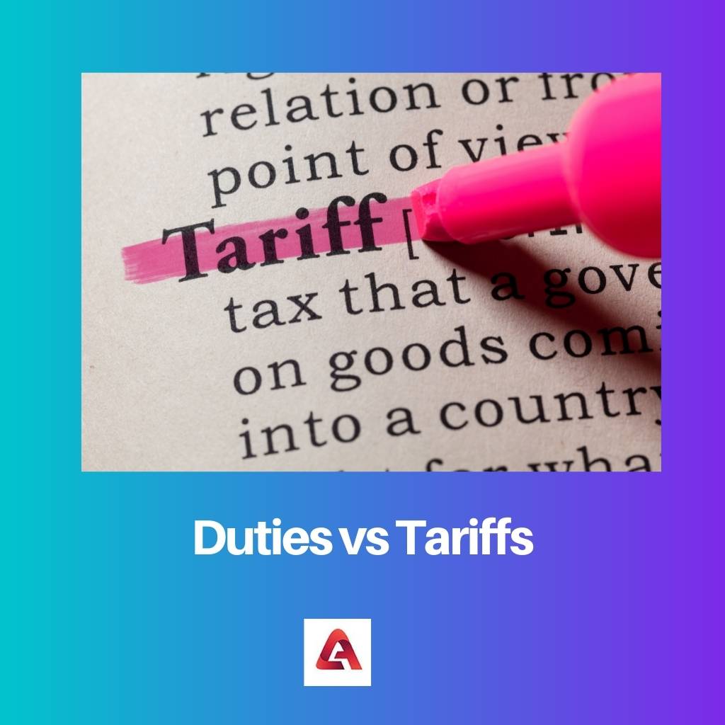 Dazi vs tariffe