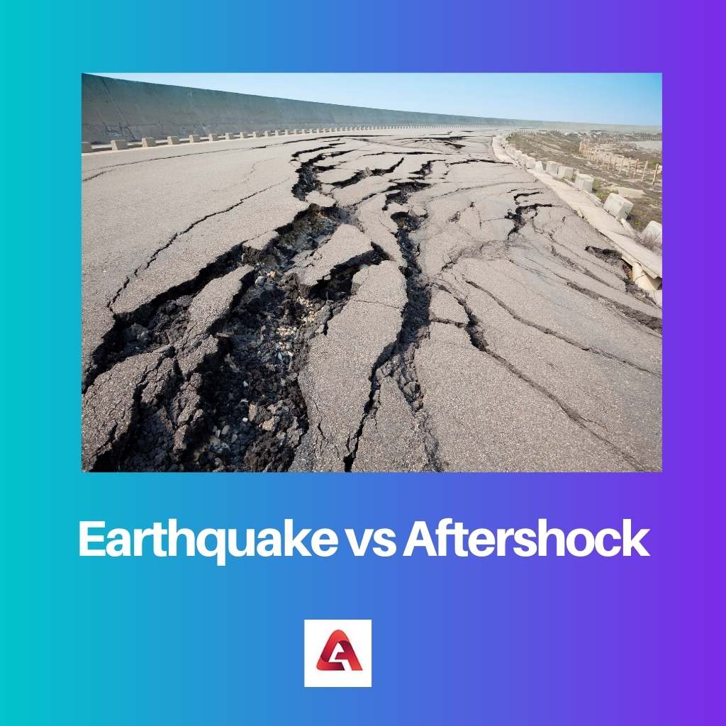 الزلزال مقابل الهزات الارتدادية