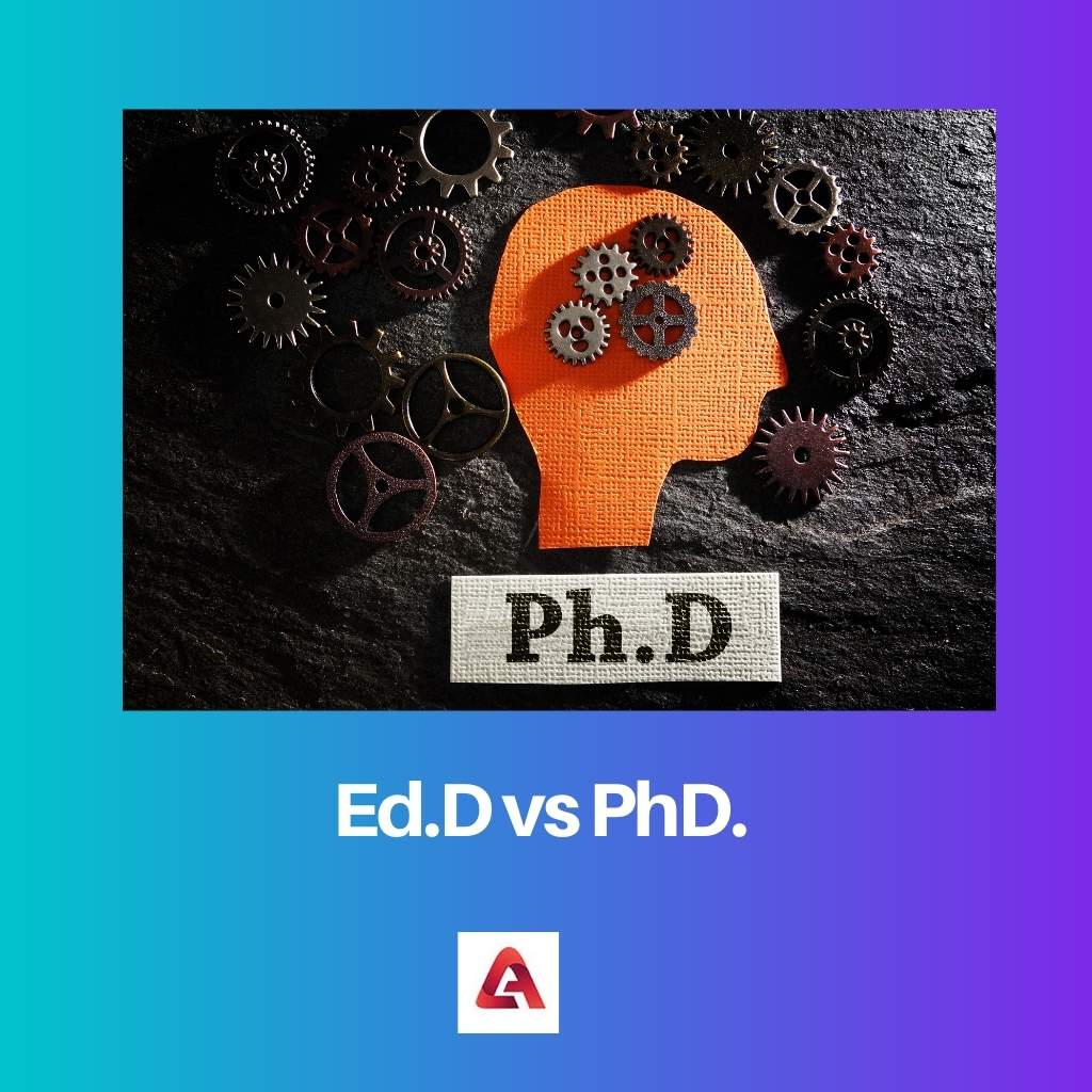 Ed.D versus PhD.