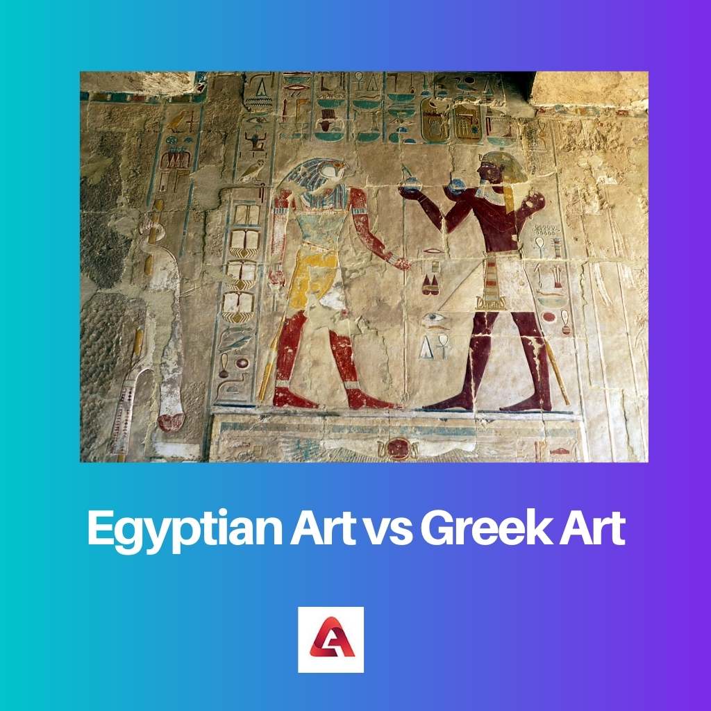 Egyptiläinen taide vs kreikkalainen taide