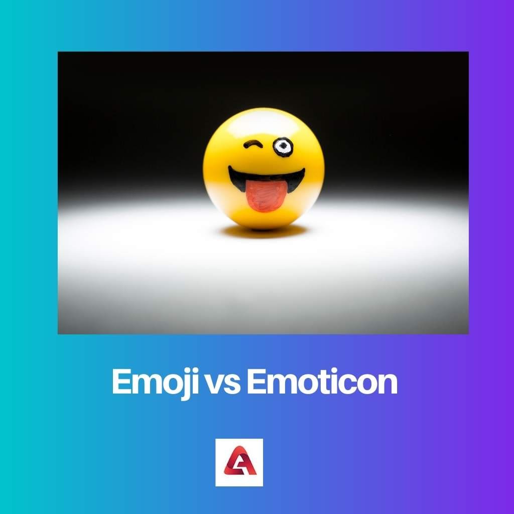 Emoji contre émoticône