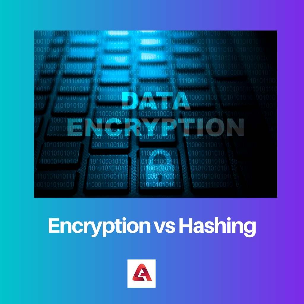 Encryptie versus hashing