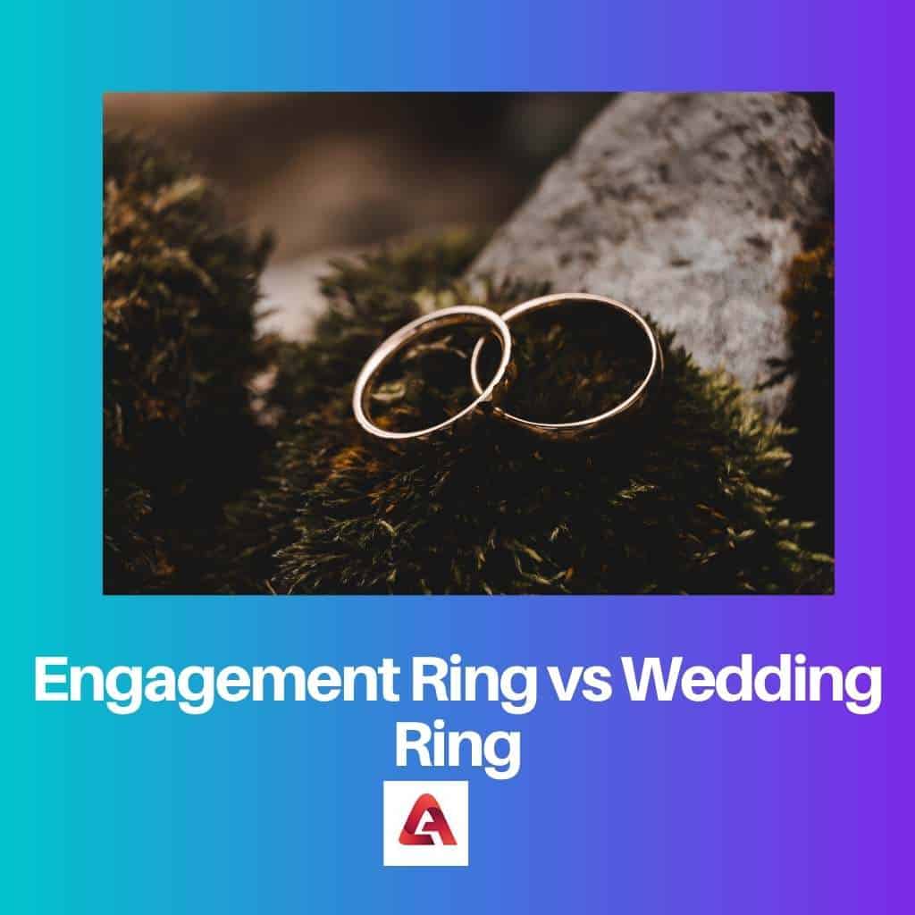 Engagement Ring vs Wedding Ring