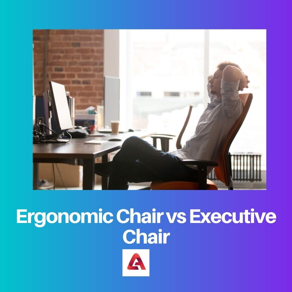Ergonomická židle vs výkonná židle