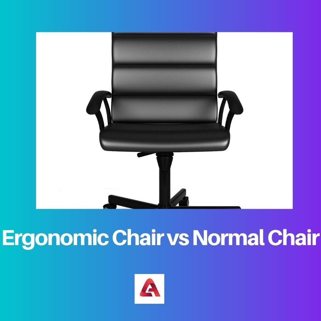 Ergonomisks krēsls salīdzinājumā ar parasto krēslu