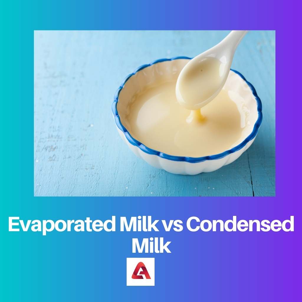Evaporated Milk vs Condensed Milk