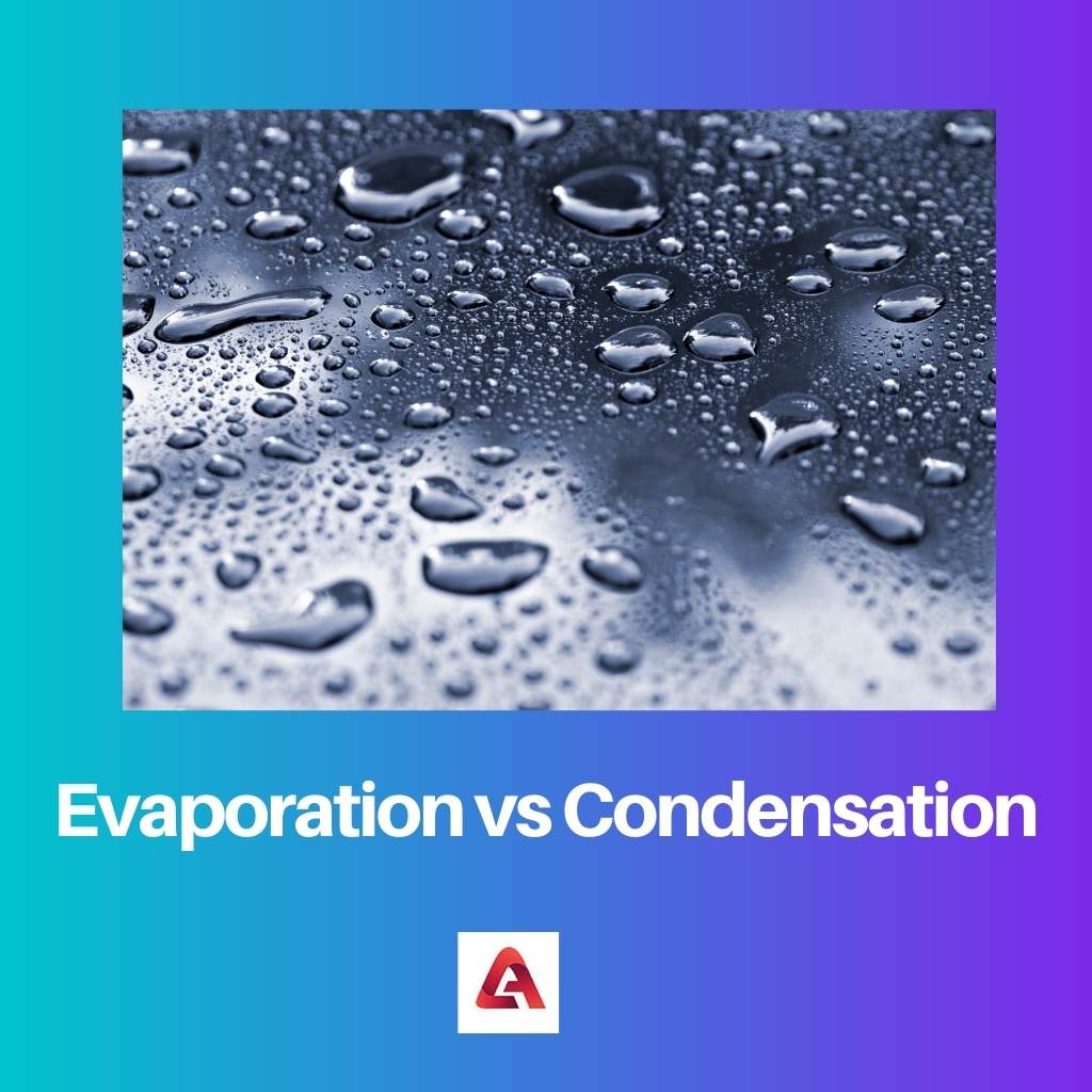 Haihtuminen vs kondensaatio