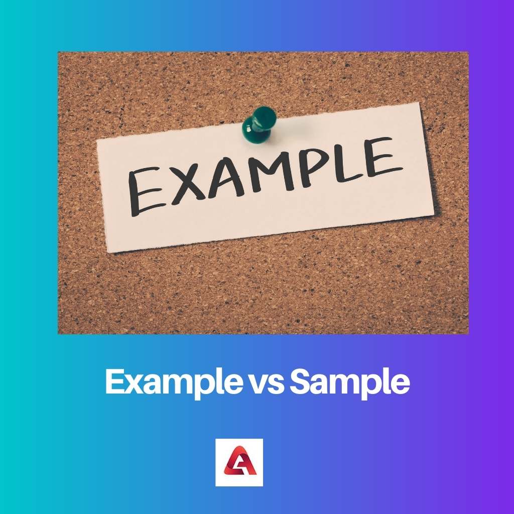 Exemplo vs Amostra