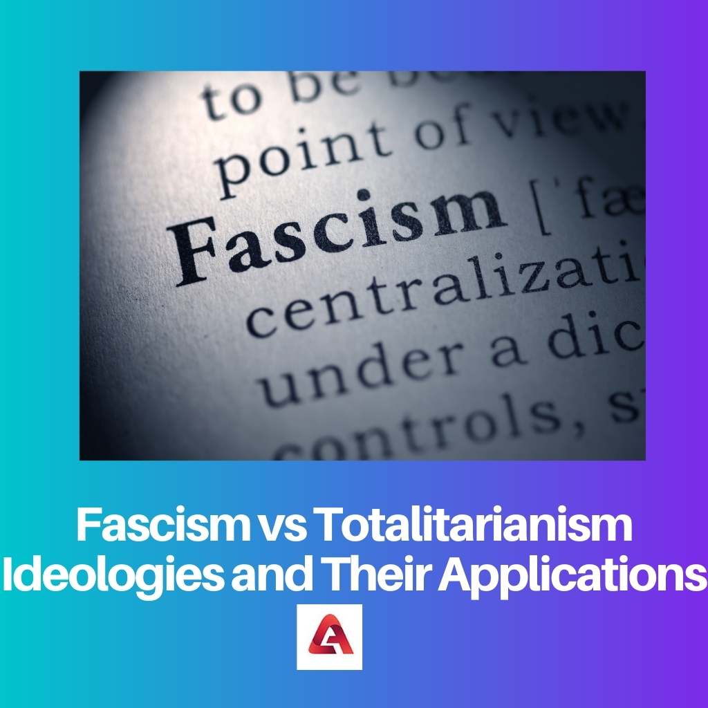 Fascism vs Totalitarianism Ideologies and Their Applications