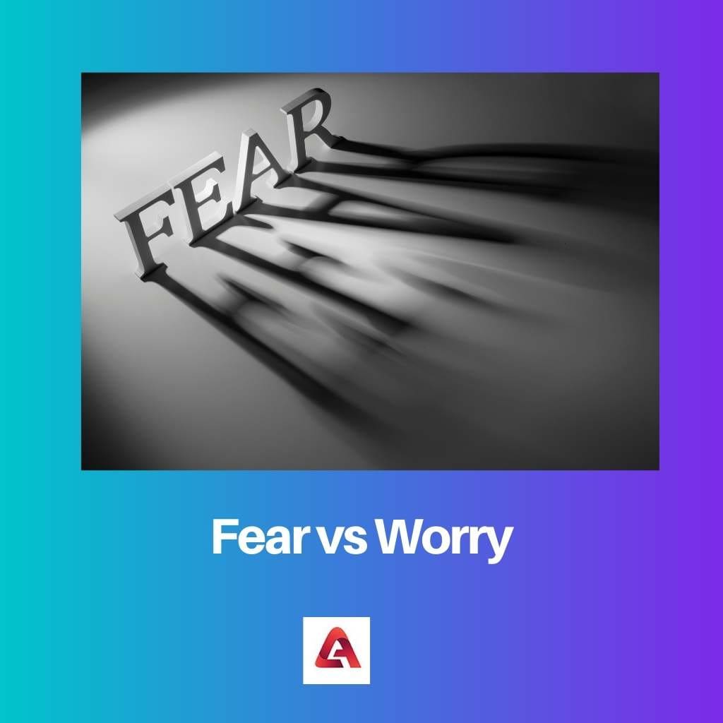 Angst versus zorgen