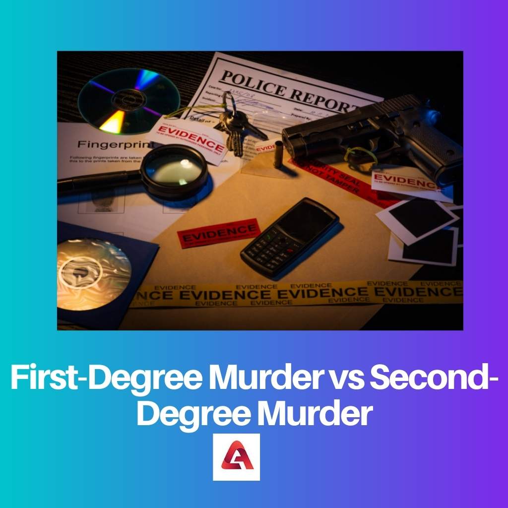 Mord ersten Grades vs. Mord zweiten Grades