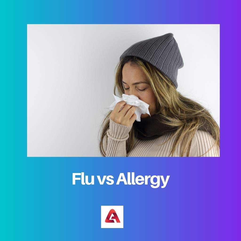 الانفلونزا مقابل الحساسية