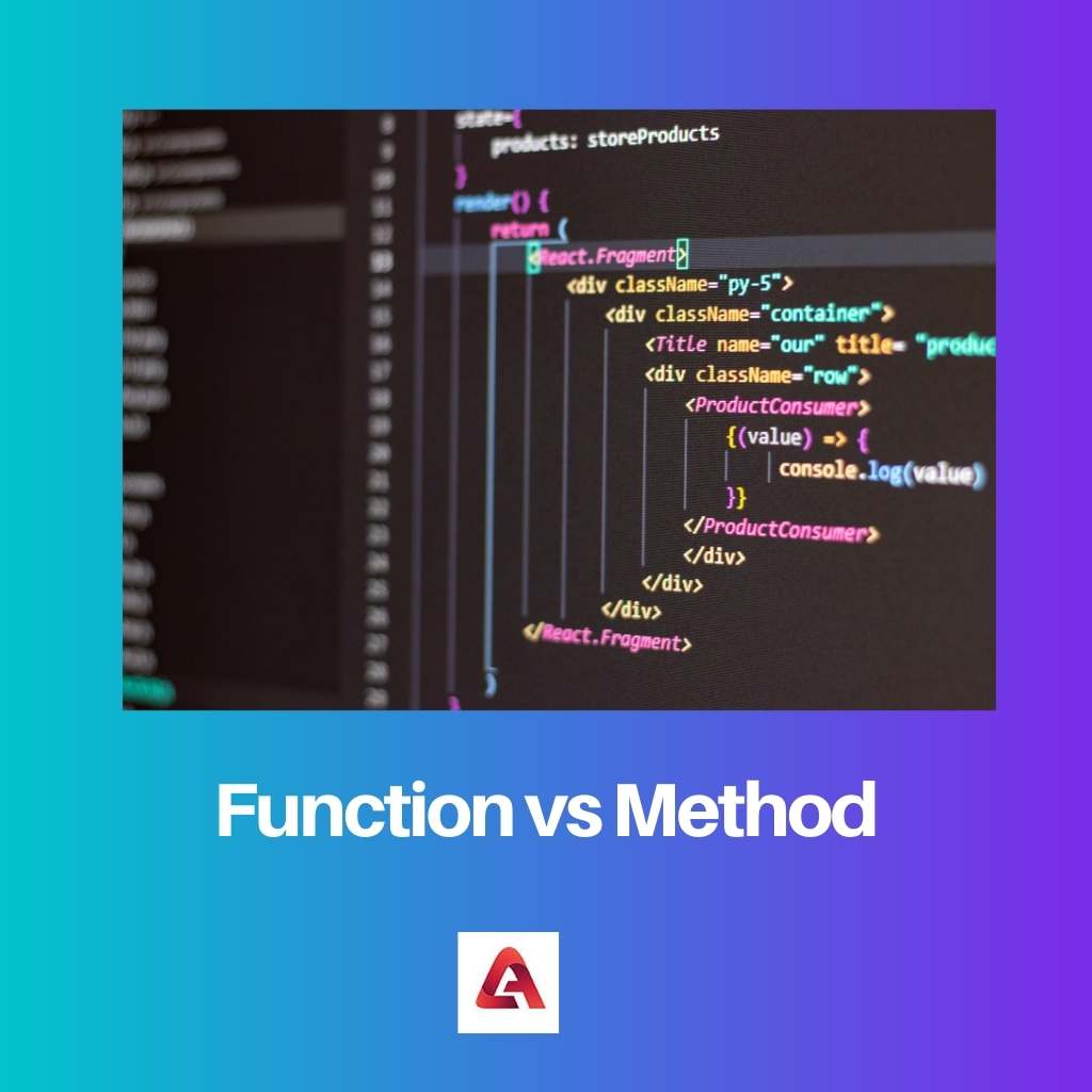 Functie versus methode
